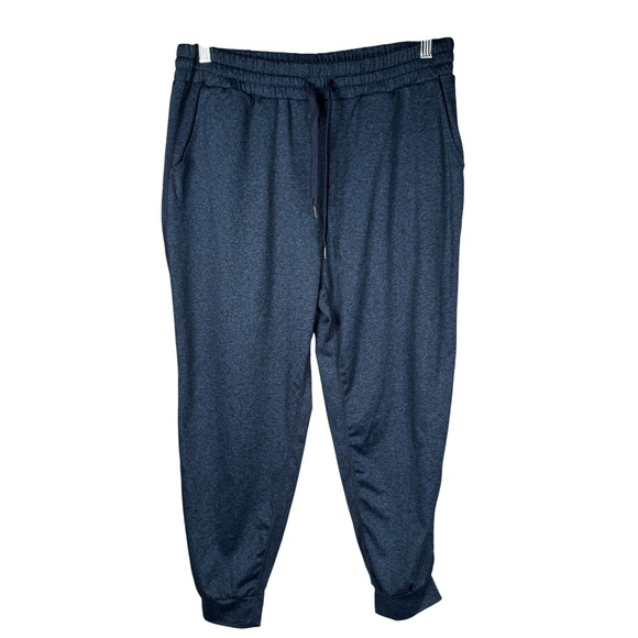 Quince‎ Womens Medium Blue Heathered Jogger Sweatpants Activewear Athleisure - Picture 2 of 10